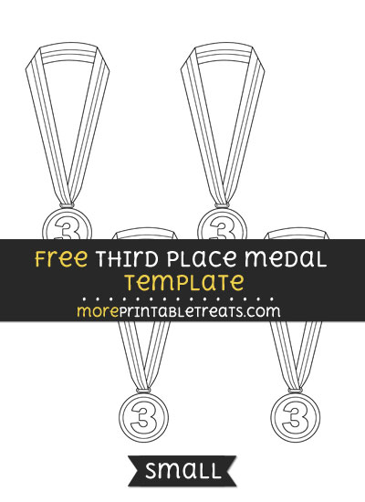 Free Third Place Medal Template - Small