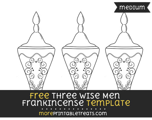 Free Three Wise Men Frankincense Template - Medium