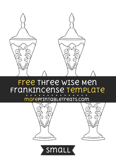 Free Three Wise Men Frankincense Template - Small