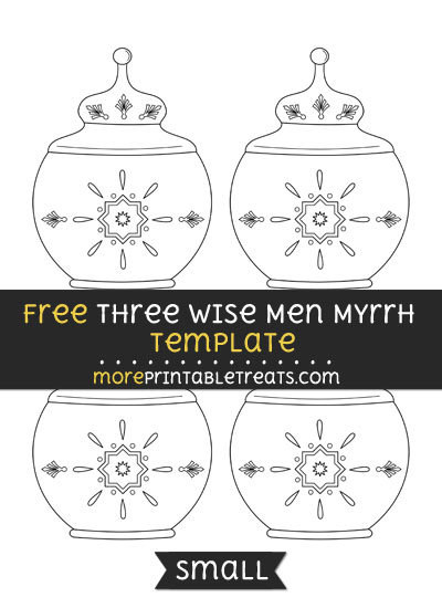 Free Three Wise Men Myrrh Template - Small