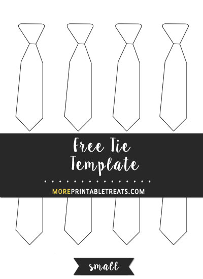 Free Tie Template - Small Size