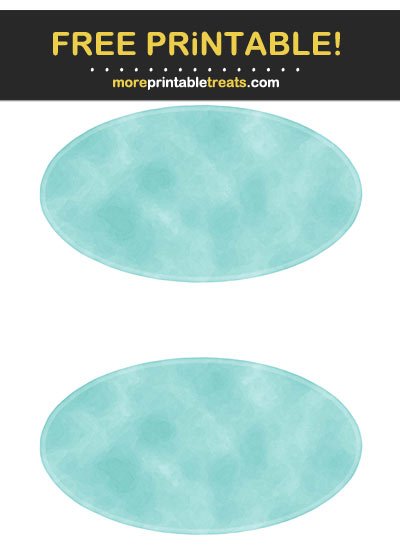 Free Printable Tiff Blue Saturated Watercolor Oval Labels