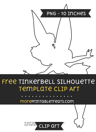 Free Tinkerbell Silhouette Template - Clipart