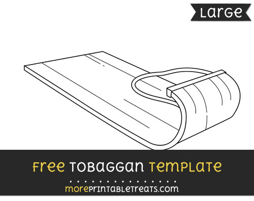 Free Tobaggan Template - Large