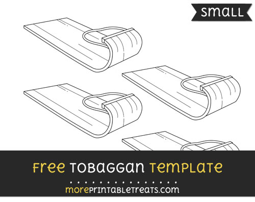 Free Tobaggan Template - Small