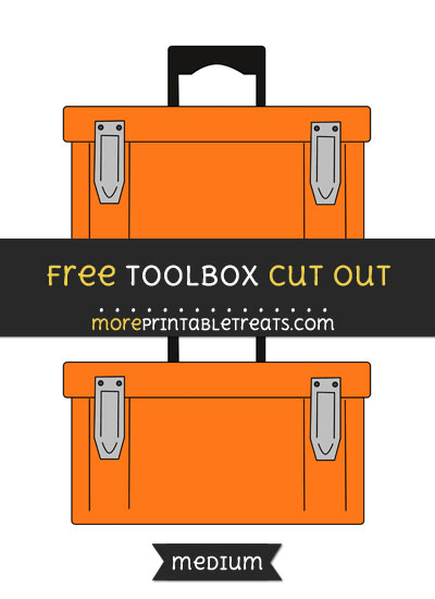 Free Toolbox Cut Out - Medium Size Printable