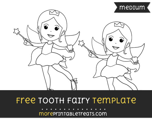 Free Tooth Fairy Template - Medium