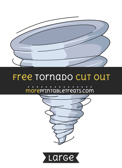 Free Tornado Cut Out - Large size printable