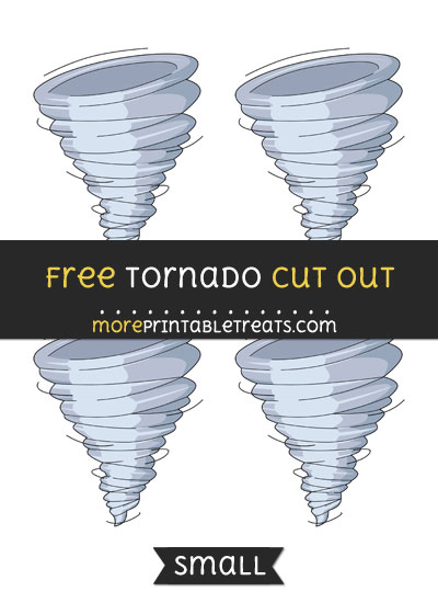 Free Tornado Cut Out - Small Size Printable