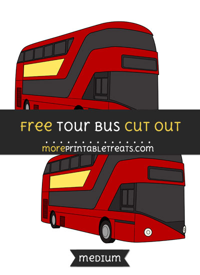 Free Tour Bus Cut Out - Medium Size Printable