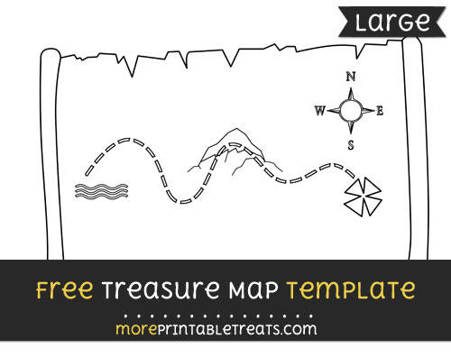 Free Treasure Map Template - Large