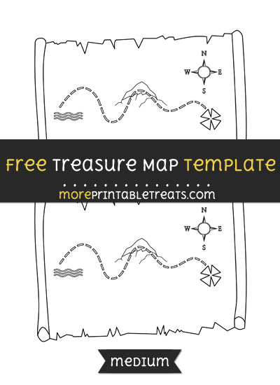 Free Treasure Map Template - Medium