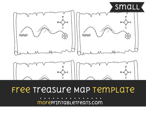 Free Treasure Map Template - Small