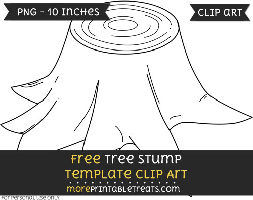 Free Tree Stump Template - Clipart