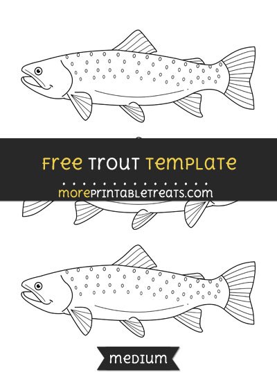 Free Trout Template - Medium