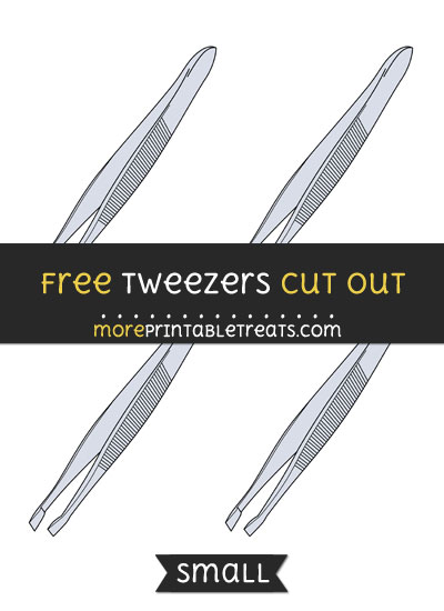 Free Tweezers Cut Out - Small Size Printable
