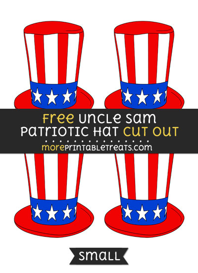 Free Uncle Sam Patriotic Hat Cut Out - Small Size Printable