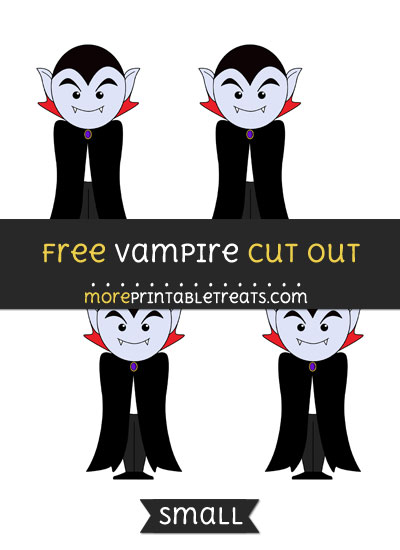 Free Vampire Cut Out - Small Size Printable