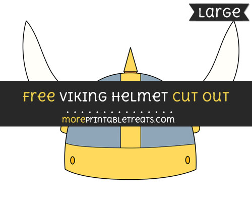 Free Viking Helmet Cut Out - Large size printable