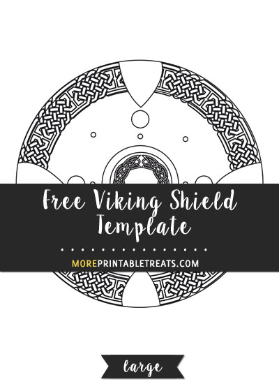 Free Viking Shield Template - Large