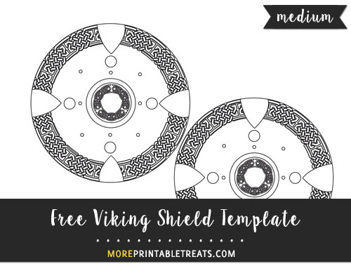 Free Viking Shield Template - Medium Size