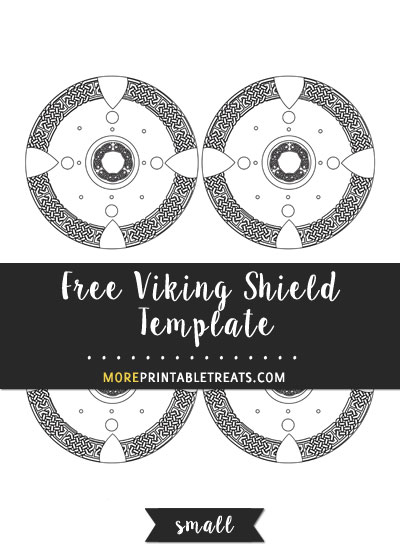 Free Viking Shield Template - Small Size