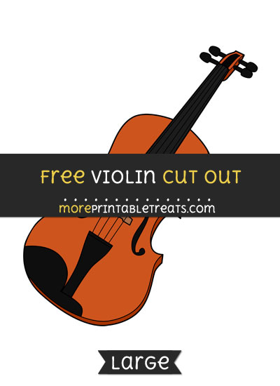 Free Violin Cut Out - Large size printable