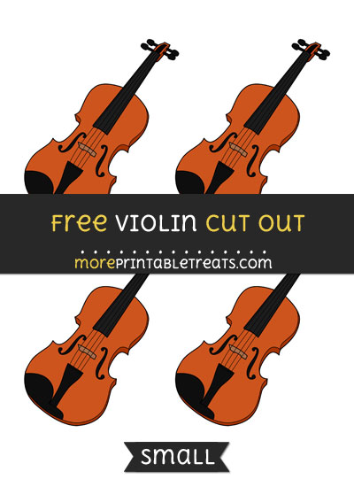Free Violin Cut Out - Small Size Printable