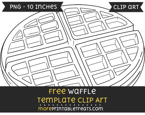 Free Waffle Template - Clipart