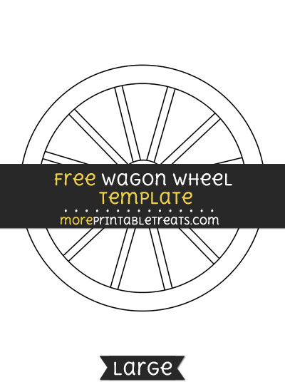 Free Wagon Wheel Template - Large