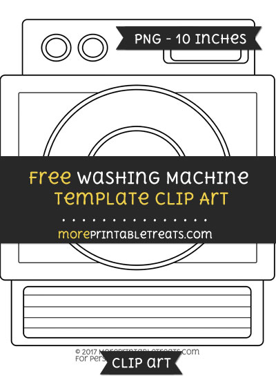 Free Washing Machine Template - Clipart
