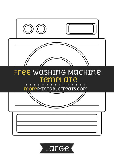 Free Washing Machine Template - Large