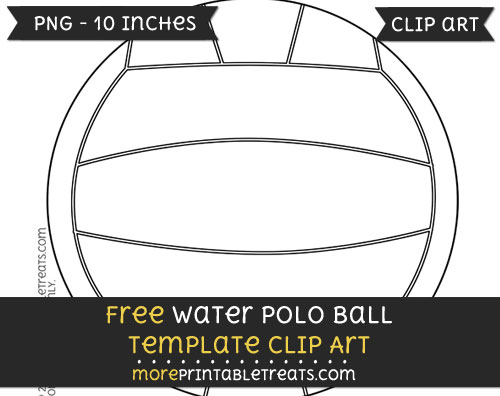 Free Water Polo Ball Template - Clipart