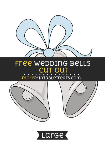 Free Wedding Bells Cut Out - Large size printable
