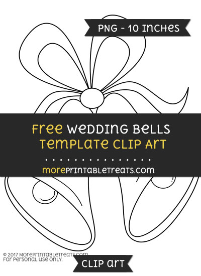 Free Wedding Bells Template - Clipart