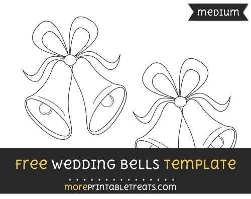 Free Wedding Bells Template - Medium
