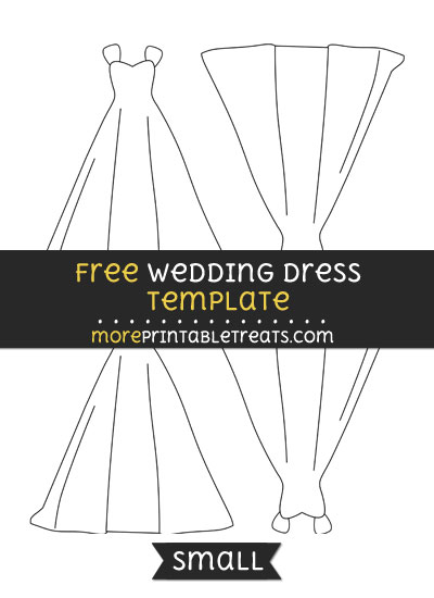 Free Wedding Dress Template - Small