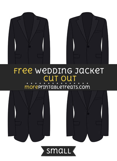 Free Wedding Jacket Cut Out - Small Size Printable
