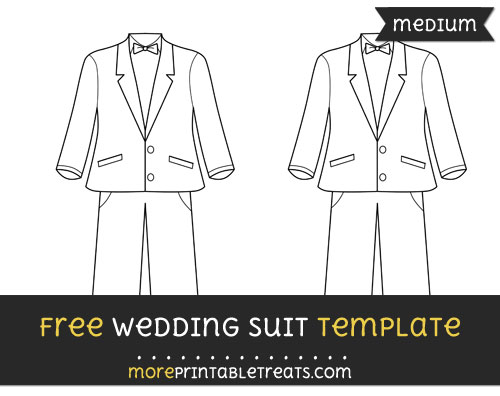 Free Wedding Suit Template - Medium