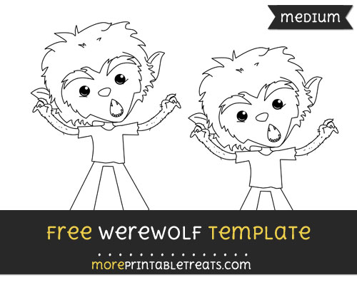 Free Werewolf Template - Medium
