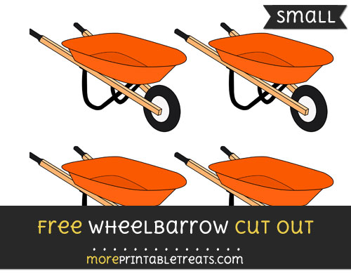 Free Wheelbarrow Cut Out - Small Size Printable