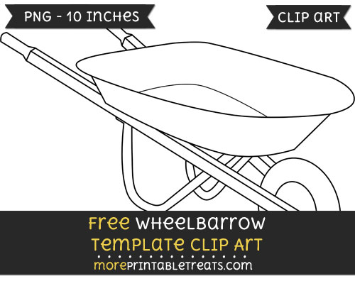 Free Wheelbarrow Template - Clipart