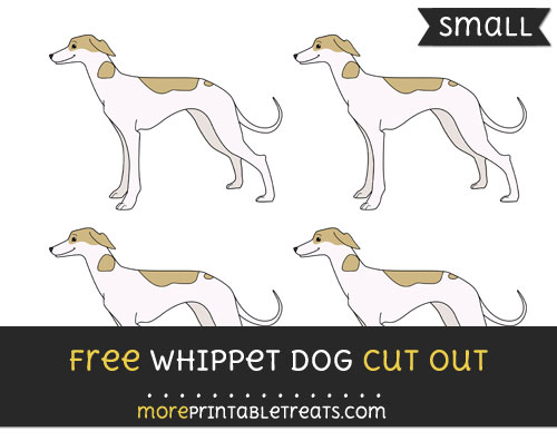 Free Whippet Dog Cut Out - Small Size Printable