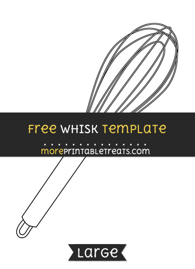 Free Whisk Template - Large