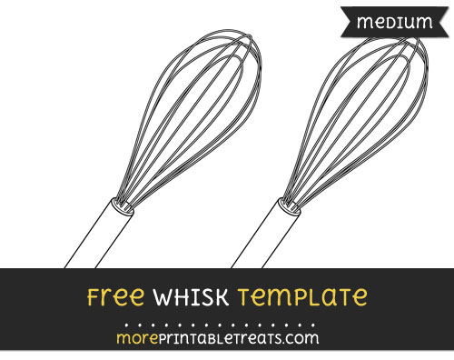 Free Whisk Template - Medium