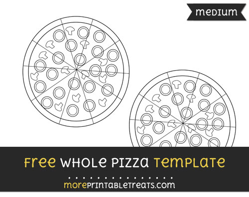 Free Whole Pizza Template - Medium