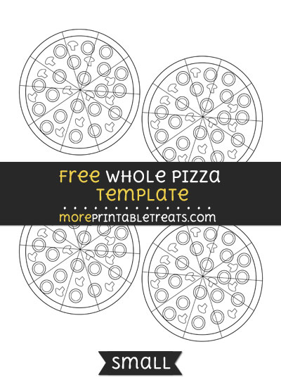 Free Whole Pizza Template - Small