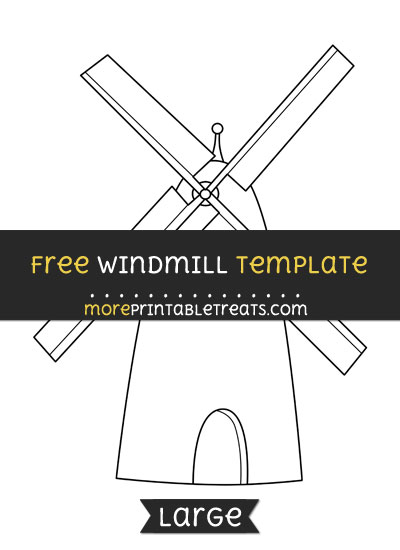 Free Windmill Template - Large