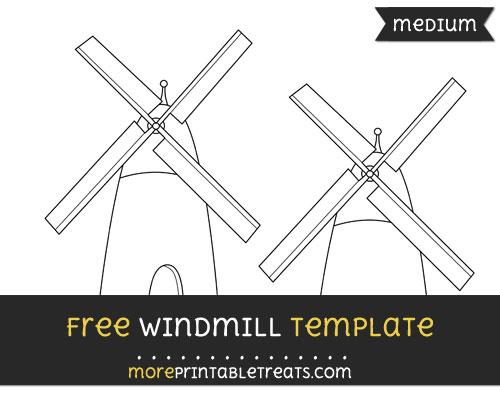 Free Windmill Template - Medium