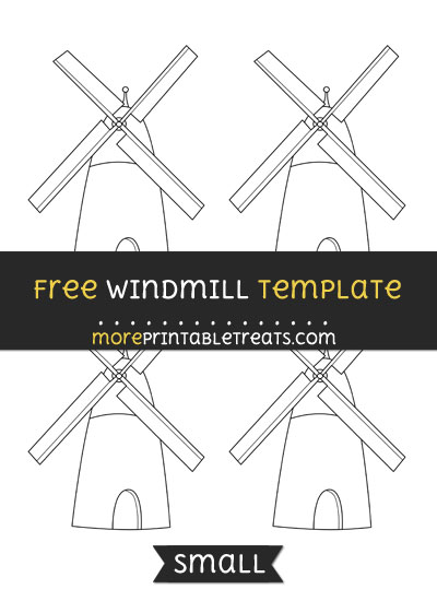 Free Windmill Template - Small